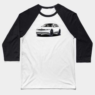 Hyundai Ioniq 5 White Electric Car Baseball T-Shirt